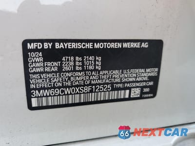 Zdjęcie 14 z 14 samochodu: 2025 BMW 330I VIN:3MW69CW0XS8F12525 - miniatura