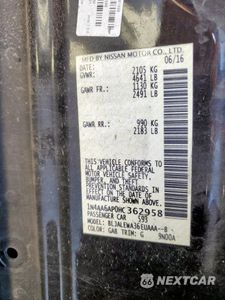 Zdjęcie 12 z 15 samochodu: 2017 NISSAN MAXIMA 3.5S VIN:1N4AA6AP0HC362958 - miniatura