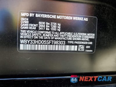 Zdjęcie 12 z 12 samochodu: 2025 BMW I4 M50 VIN:WBY33HD05SFT98303 - miniatura