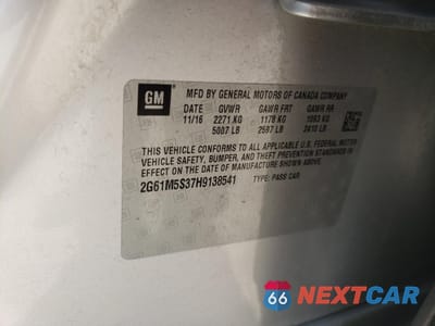 Zdjęcie 12 z 13 samochodu: 2017 CADILLAC XTS LUXURY VIN:2G61M5S37H9138541 - miniatura