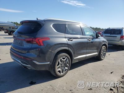 Trzecie zdjęcie samochodu z tyłu: 2022 HYUNDAI SANTA FE LIMITED VIN:5NMS4DAL0NH390473 - miniatura