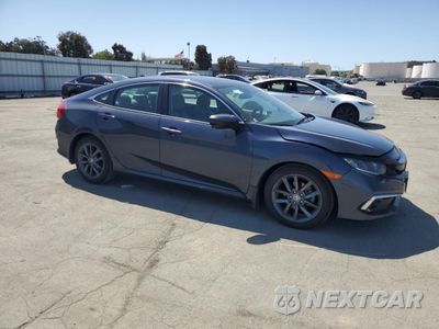 Czwarte zdjęcie samochodu z boku: 2019 HONDA CIVIC EX VIN:19XFC1F30KE201450 - miniatura