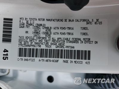 Zdjęcie 15 z 15 samochodu: 2023 TOYOTA TACOMA DOUBLE CAB VIN:3TMCZ5AN6PM561790 - miniatura