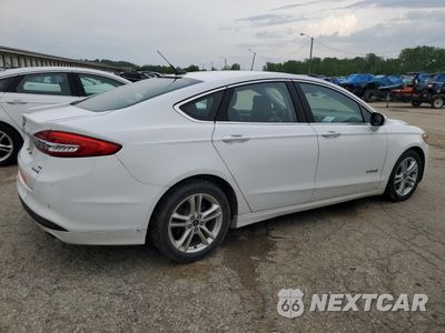 Trzecie zdjęcie samochodu z tyłu: 2018 FORD FUSION SE HYBRID VIN:3FA6P0LU8JR118695 - miniatura