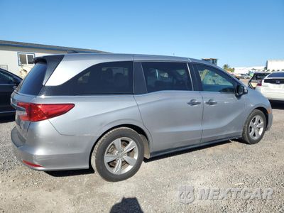 Trzecie zdjęcie samochodu z tyłu: 2019 HONDA ODYSSEY EX VIN:5FNRL6H53KB061428 - miniatura