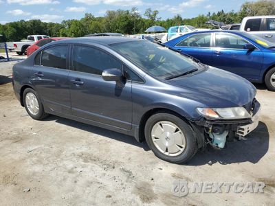 Czwarte zdjęcie samochodu z boku: 2008 HONDA CIVIC HYBRID VIN:JHMFA36228S027300 - miniatura