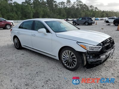 Czwarte zdjęcie samochodu z boku: 2019 GENESIS G90 PREMIUM VIN:KMTF34JA6KU061768 - miniatura