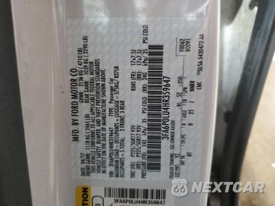 Zdjęcie 12 z 13 samochodu: 2017 FORD FUSION SE HYBRID VIN:3FA6P0LU4HR359647 - miniatura
