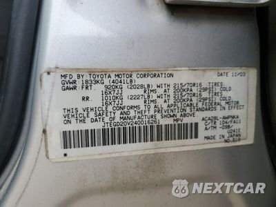 Zdjęcie 13 z 13 samochodu: 2004 TOYOTA RAV4 VIN:JTEGD20V240016261 - miniatura