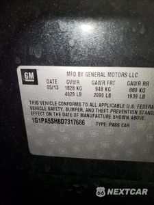 Zdjęcie 12 z 12 samochodu: 2013 CHEVROLET CRUZE LS VIN:1G1PA5SH8D7317686 - miniatura
