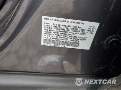 Zdjęcie 13 z 13 samochodu: 2019 HONDA PILOT EX VIN:5FNYF5H34KB021662 - miniatura