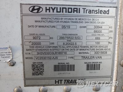 Zdjęcie 10 z 10 samochodu: 2020 HYUNDAI TRANSLEAD VIN:3H3V532C0LR165716 - miniatura