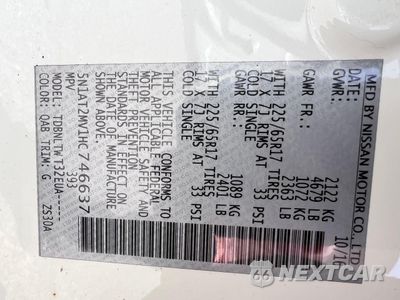 Zdjęcie 10 z 10 samochodu: 2017 NISSAN ROGUE SV VIN:5N1AT2MV1HC746637 - miniatura