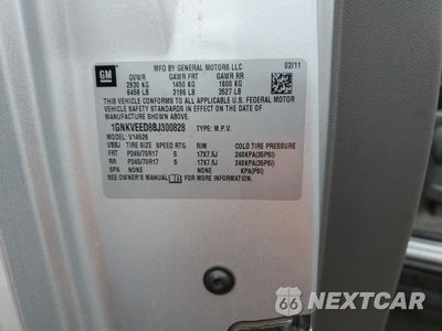 Zdjęcie 13 z 13 samochodu: 2011 CHEVROLET TRAVERSE LS VIN:1GNKVEED8BJ300828 - miniatura