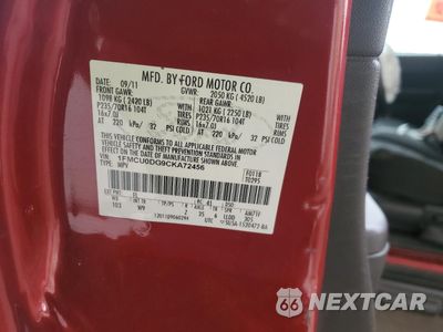 Zdjęcie 14 z 14 samochodu: 2012 FORD ESCAPE XLT VIN:1FMCU0DG9CKA72456 - miniatura