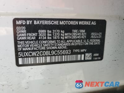 Zdjęcie 14 z 15 samochodu: 2020 BMW X7 XDRIVE40I VIN:5UXCW2C08L9C55693 - miniatura