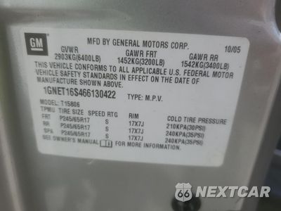 Zdjęcie 13 z 13 samochodu: 2006 CHEVROLET TRAILBLAZER EXT LS VIN:1GNET16S466130422 - miniatura