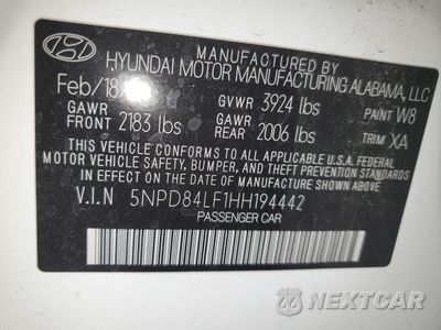 Zdjęcie 12 z 12 samochodu: 2017 HYUNDAI ELANTRA SE VIN:5NPD84LF1HH194442 - miniatura