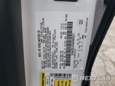 Zdjęcie 12 z 12 samochodu: 2017 FORD FUSION SE HYBRID VIN:3FA6P0LUXHR409371 - miniatura