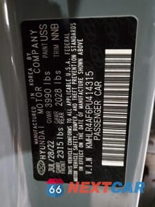 Zdjęcie 12 z 12 samochodu: 2023 HYUNDAI ELANTRA N LINE VIN:KMHLR4AF6PU414315 - miniatura