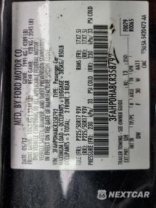 Zdjęcie 12 z 12 samochodu: 2012 FORD FUSION SE VIN:3FAHP0HA8CR358792 - miniatura