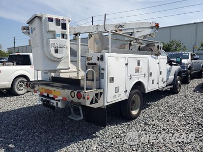 Czwarte zdjęcie samochodu z boku: 2012 FORD F450 SUPER DUTY BUCKET TRUCK VIN:1FDUF4GY2CEC01985 - miniatura