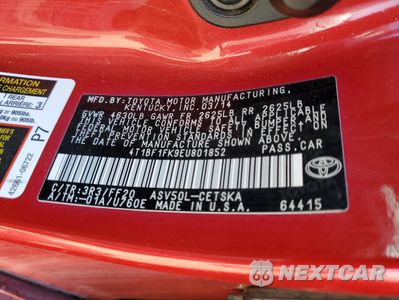 Zdjęcie 13 z 15 samochodu: 2013 TOYOTA CAMRY L VIN:4T1BF1FK9EU801852 - miniatura