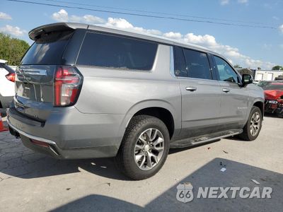 Trzecie zdjęcie samochodu z tyłu: 2022 CHEVROLET SUBURBAN K1500 LT VIN:1GNSKCKD4NR281637 - miniatura