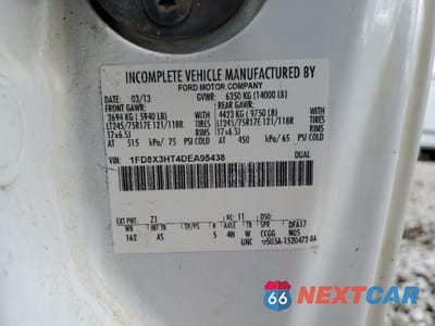 Zdjęcie 12 z 12 samochodu: 2013 FORD F350 SUPER DUTY VIN:1FD8X3HT4DEA95438 - miniatura