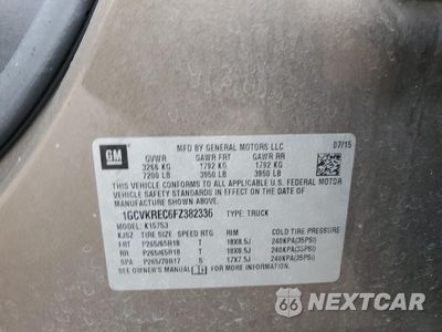 Zdjęcie 12 z 12 samochodu: 2015 CHEVROLET SILVERADO K1500 LT VIN:1GCVKREC6FZ382336 - miniatura