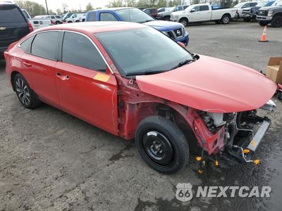 Czwarte zdjęcie samochodu z boku: 2023 HONDA CIVIC EX VIN:2HGFE1F70PH314454 - miniatura