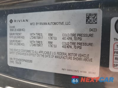 Zdjęcie 13 z 13 samochodu: 2023 RIVIAN EDV 700 VIN:7FCEHEB70PN005289 - miniatura