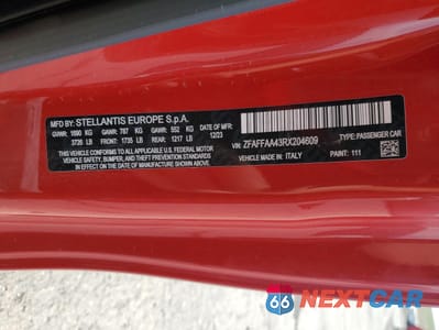 Zdjęcie 12 z 12 samochodu: 2024 FIAT 500 E RED VIN:ZFAFFAA43RX204609 - miniatura