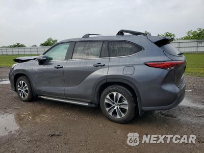 Drugie zdjęcie samochodu z przodu: 2023 TOYOTA HIGHLANDER HYBRID XLE VIN:5TDKARAH6PS021781 - miniatura