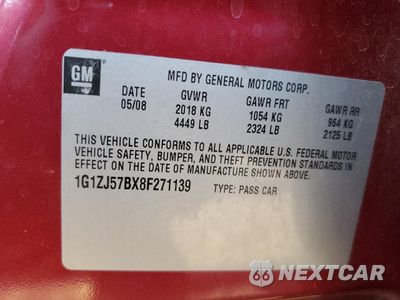 Zdjęcie 14 z 14 samochodu: 2008 CHEVROLET MALIBU 2LT VIN:1G1ZJ57BX8F271139 - miniatura