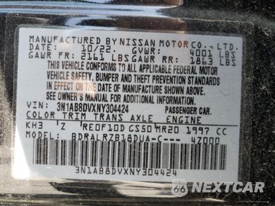 Zdjęcie 14 z 14 samochodu: 2022 NISSAN SENTRA SR VIN:3N1AB8DVXNY304424 - miniatura