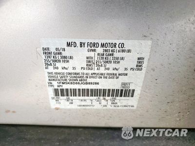 Zdjęcie 13 z 14 samochodu: 2018 FORD EXPLORER XLT VIN:1FM5K8D86JGB89286 - miniatura