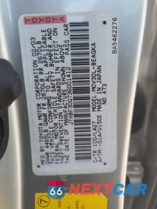 Zdjęcie 12 z 14 samochodu: 2003 LEXUS ES 300 VIN:JTHBF30G736001412 - miniatura