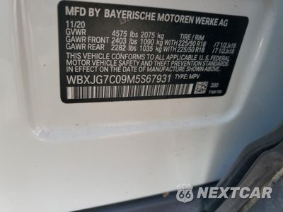 Zdjęcie 14 z 14 samochodu: 2021 BMW X1 SDRIVE28I VIN:WBXJG7C09M5S67931 - miniatura
