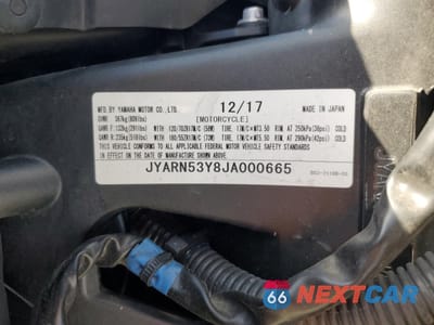 Zdjęcie 8 z 8 samochodu: 2018 YAMAHA MT09 C VIN:JYARN53Y8JA000665 - miniatura