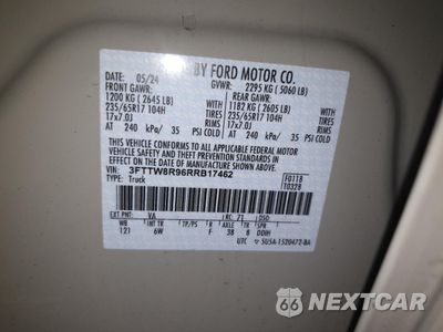 Zdjęcie 12 z 12 samochodu: 2024 FORD MAVERICK LARIAT TREMOR VIN:3FTTW8R96RRB17462 - miniatura