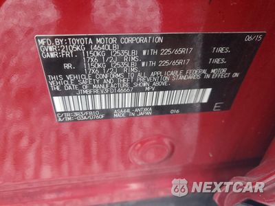 Zdjęcie 15 z 15 samochodu: 2015 TOYOTA RAV4 LE VIN:JTMBFREV3FD146667 - miniatura