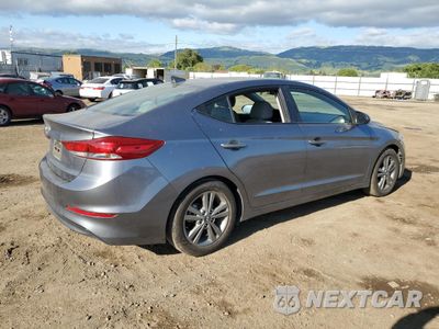 Trzecie zdjęcie samochodu z tyłu: 2018 HYUNDAI ELANTRA SEL VIN:5NPD84LF9JH390179 - miniatura