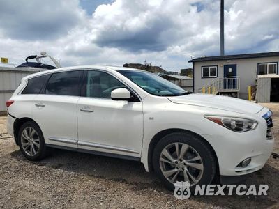 Czwarte zdjęcie samochodu z boku: 2014 INFINITI QX60 VIN:5N1AL0MM9EC506372 - miniatura