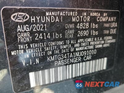 Zdjęcie 13 z 13 samochodu: 2022 GENESIS G70 BASE VIN:KMTG34TA1NU091010 - miniatura