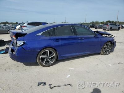 Trzecie zdjęcie samochodu z tyłu: 2020 HONDA ACCORD SPORT VIN:1HGCV1F30LA123805 - miniatura