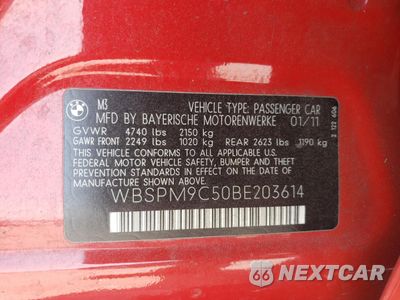 Zdjęcie 12 z 12 samochodu: 2011 BMW M3 VIN:WBSPM9C50BE203614 - miniatura