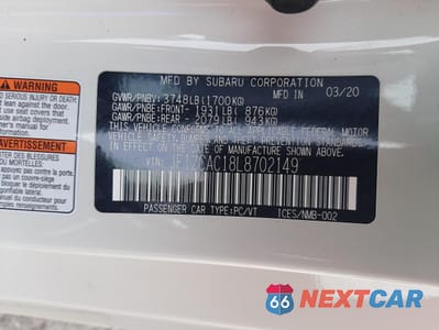 Zdjęcie 14 z 14 samochodu: 2020 SUBARU BRZ LIMITED VIN:JF1ZCAC18L8702149 - miniatura