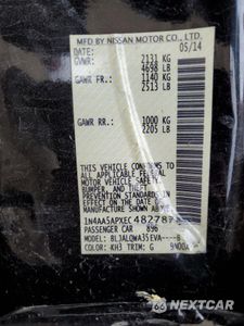 Zdjęcie 14 z 14 samochodu: 2014 NISSAN MAXIMA S VIN:1N4AA5APXEC482787 - miniatura