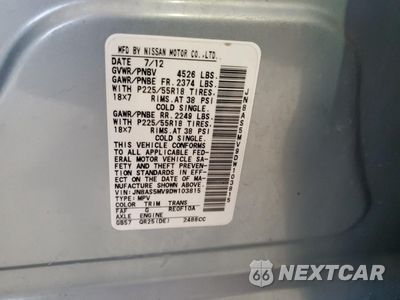 Zdjęcie 13 z 13 samochodu: 2013 NISSAN ROGUE S VIN:JN8AS5MV9DW103815 - miniatura